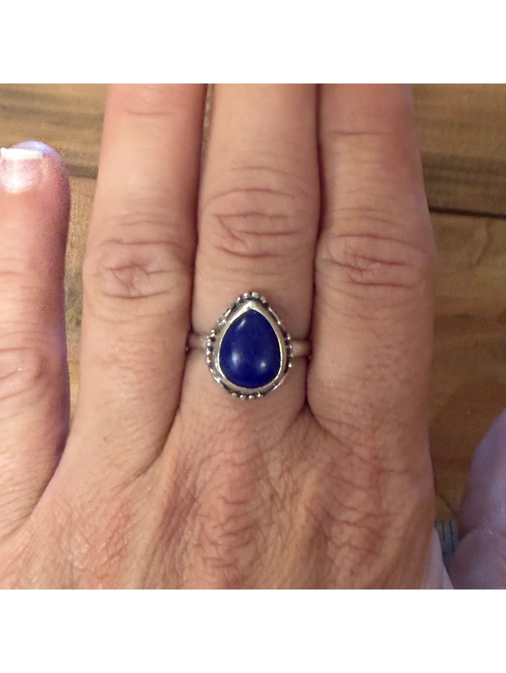 Lapis Lazuli Sterling southwestern style ring vintage